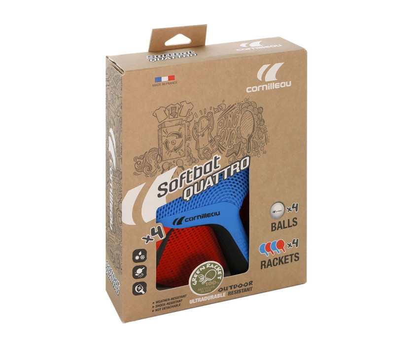 Набор ракеток для настольного тенниса Cornilleau Softbat Pack Quattro(4шт)