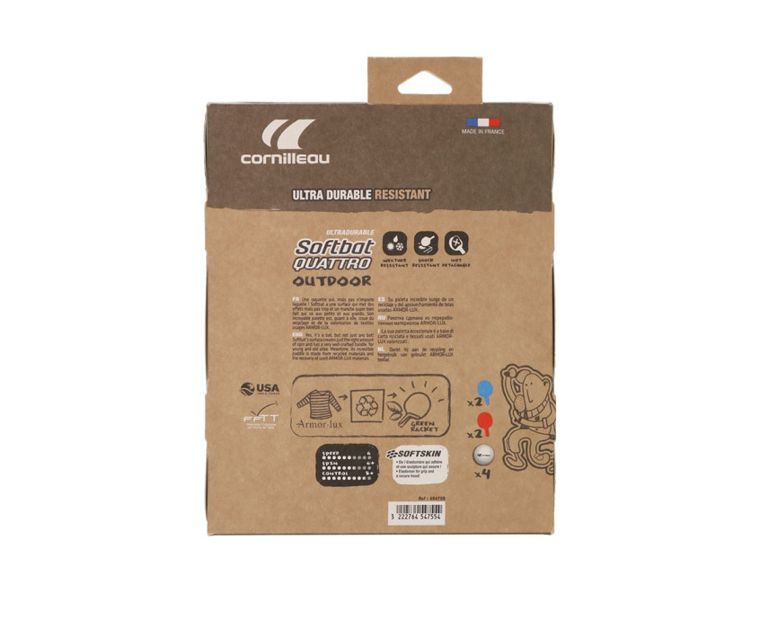 Набор ракеток для настольного тенниса Cornilleau Softbat Pack Quattro(4шт)