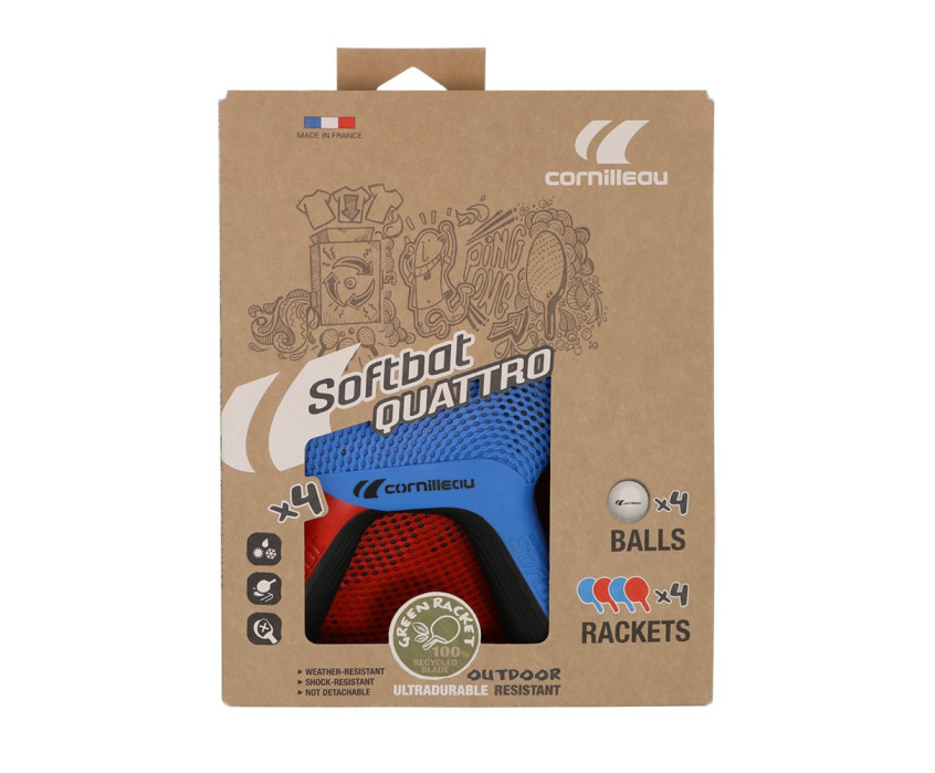 Набор ракеток для настольного тенниса Cornilleau Softbat Pack Quattro(4шт)
